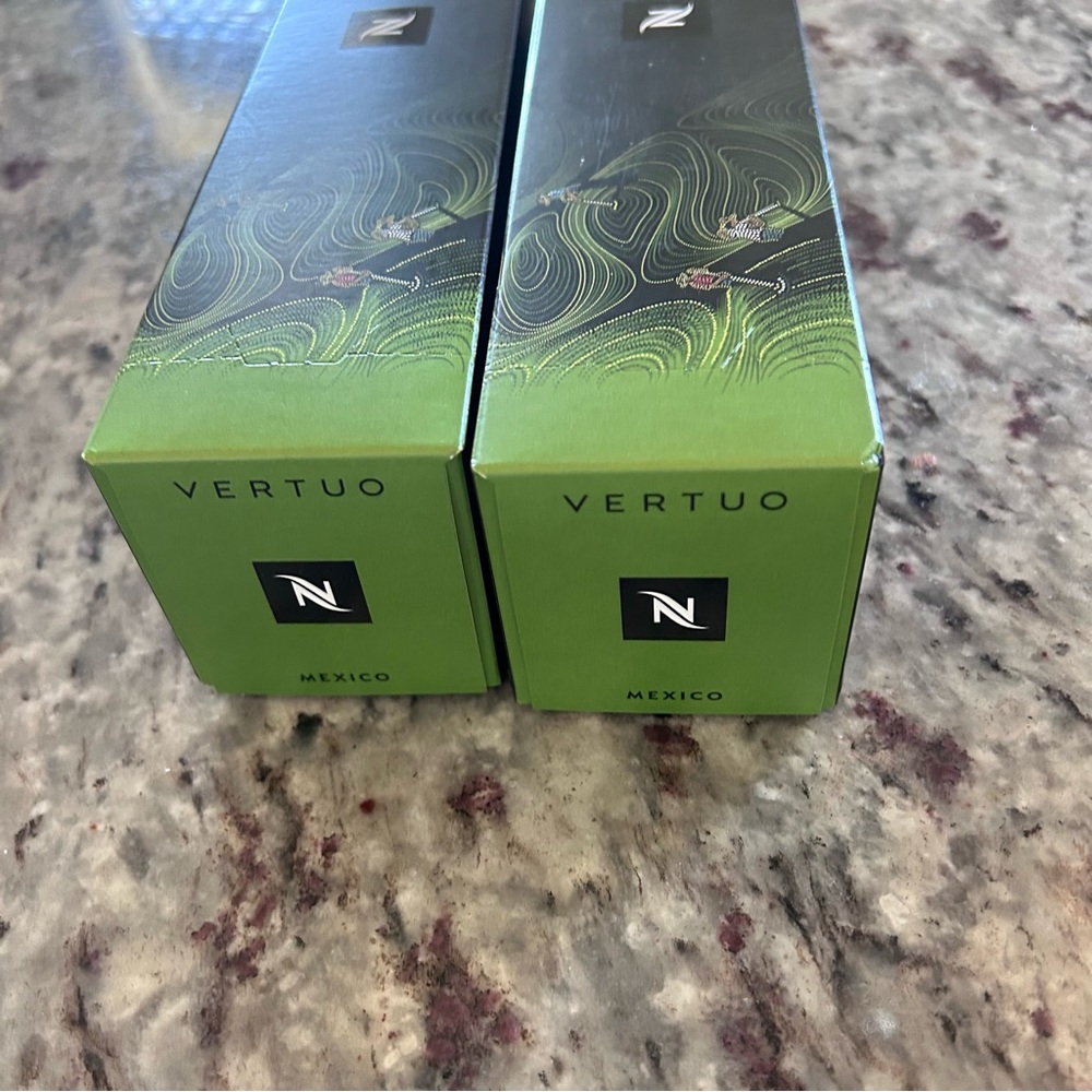 Nespresso Vertuo Mexico Pods in Green Packaging